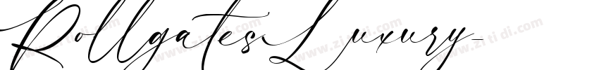 Rollgates Luxury字体转换